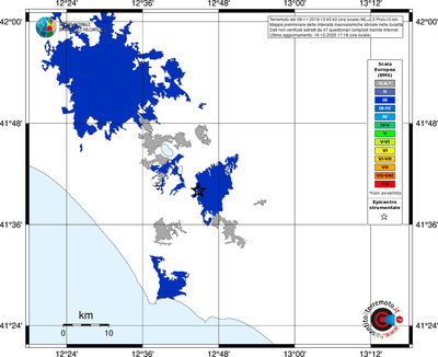 Mappa EMS - territori località