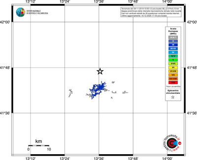 Mappa EMS - territori località