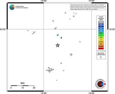 Mappa EMS - territori località