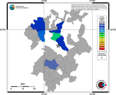 Mappa EMS - territori comuni