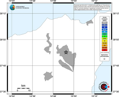 Mappa EMS - territori comuni