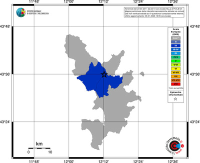 Mappa EMS - territori comuni