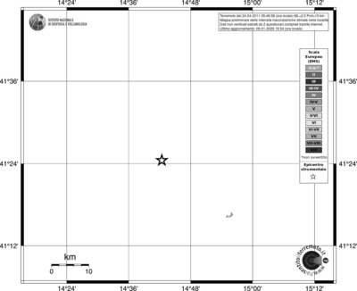 Mappa EMS - territori località