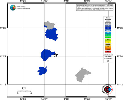 Mappa EMS - territori comuni