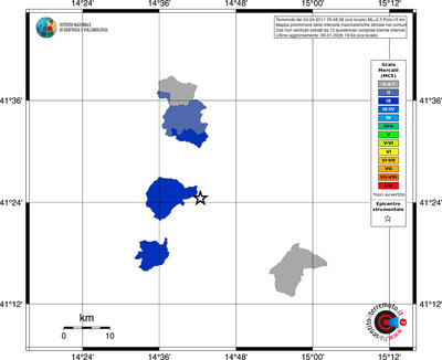 Mappa MCS - territori comuni