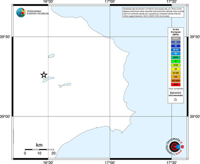 Mappa EMS - territori località