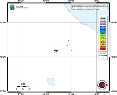 Mappa EMS - territori località