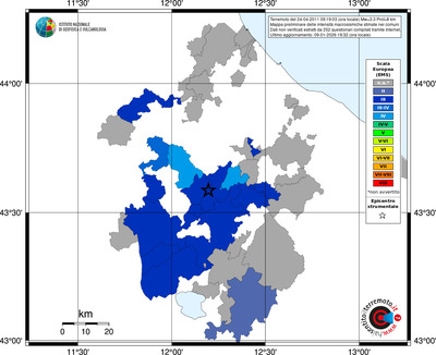 Mappa EMS - territori comuni