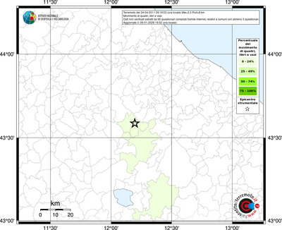 Mappa territorio comunale con almeno 3 questionari