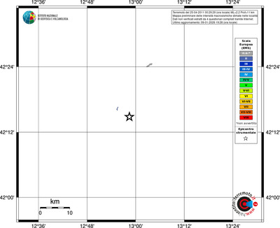 Mappa EMS - territori località