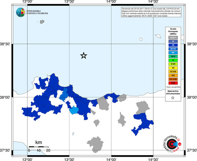Mappa EMS - territori comuni