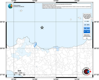 Mappa territorio comunale con almeno 3 questionari