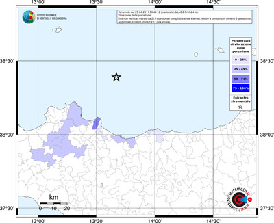 Mappa territorio comunale con almeno 3 questionari