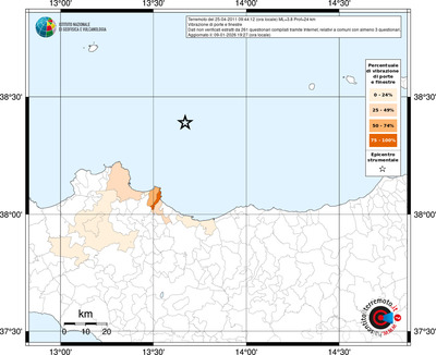 Mappa territorio comunale con almeno 3 questionari