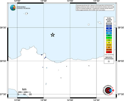 Mappa EMS - territori località