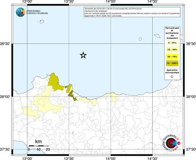 Mappa territorio comunale con almeno 3 questionari