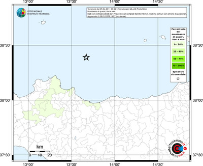 Mappa territorio comunale con almeno 3 questionari