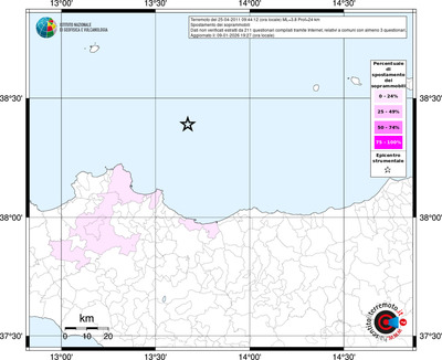 Mappa territorio comunale con almeno 3 questionari