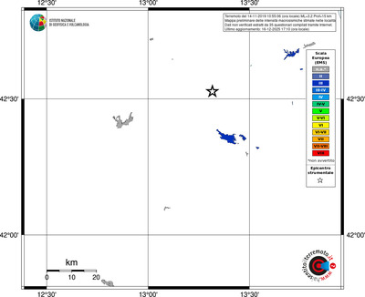 Mappa EMS - territori località