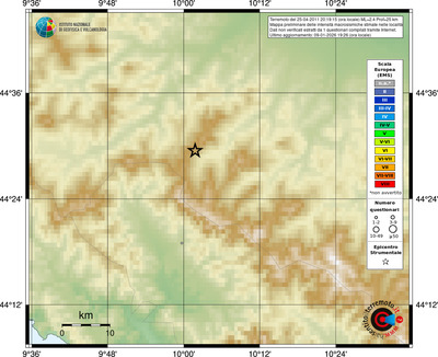 Mappa EMS - località