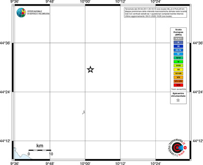 Mappa EMS - territori località
