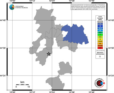 Mappa EMS - territori comuni
