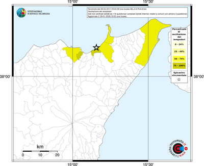 Mappa territorio comunale con almeno 3 questionari