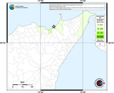 Mappa territorio comunale con almeno 3 questionari