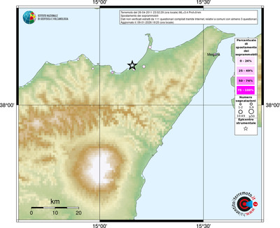 Mappa comuni con almeno 3 questionari