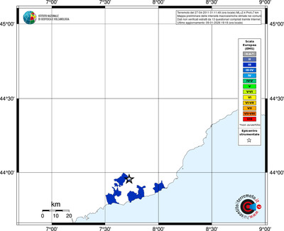 Mappa EMS - territori comuni