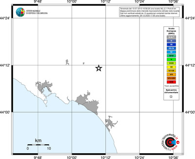 Mappa EMS - territori località