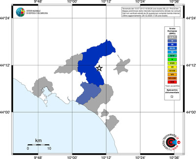 Mappa EMS - territori comuni