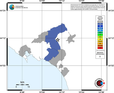 Mappa MCS - territori comuni