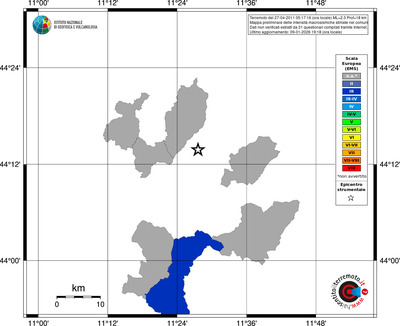 Mappa EMS - territori comuni