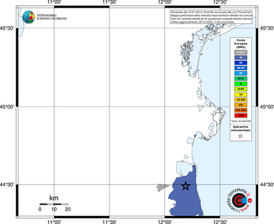 Mappa EMS - territori comuni