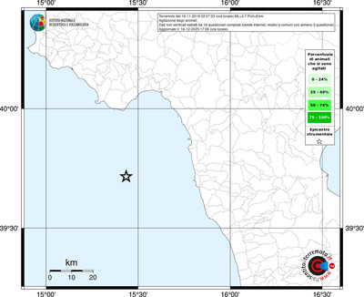 Mappa territorio comunale con almeno 3 questionari
