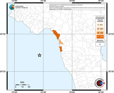 Mappa territorio comunale con almeno 3 questionari