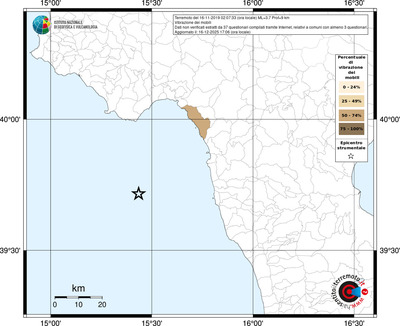 Mappa territorio comunale con almeno 3 questionari
