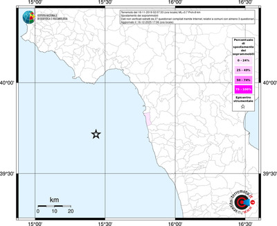 Mappa territorio comunale con almeno 3 questionari