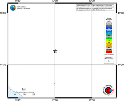 Mappa EMS - territori località