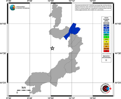 Mappa EMS - territori comuni