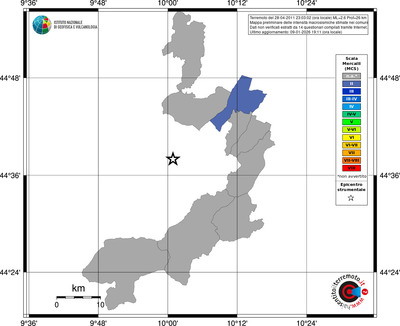 Mappa MCS - territori comuni
