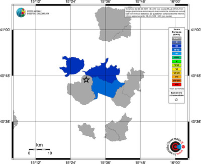 Mappa EMS - territori comuni