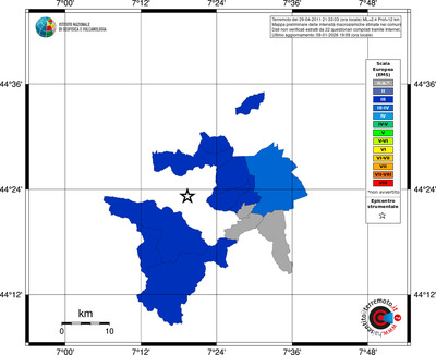 Mappa EMS - territori comuni