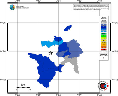 Mappa MCS - territori comuni