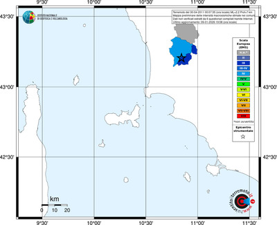 Mappa EMS - territori comuni