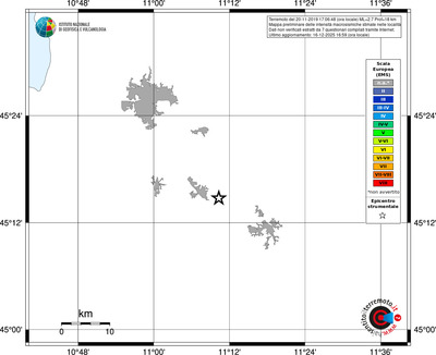 Mappa EMS - territori località