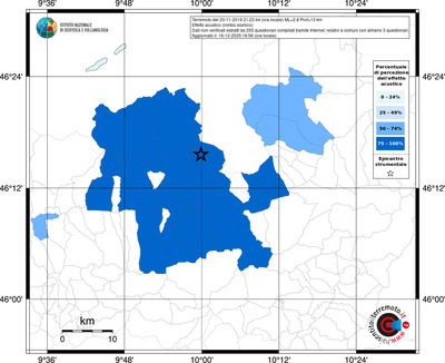 Mappa territorio comunale con almeno 3 questionari