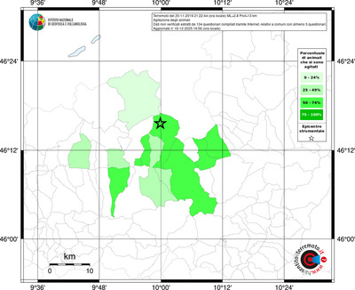 Mappa territorio comunale con almeno 3 questionari