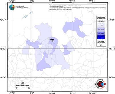 Mappa territorio comunale con almeno 3 questionari